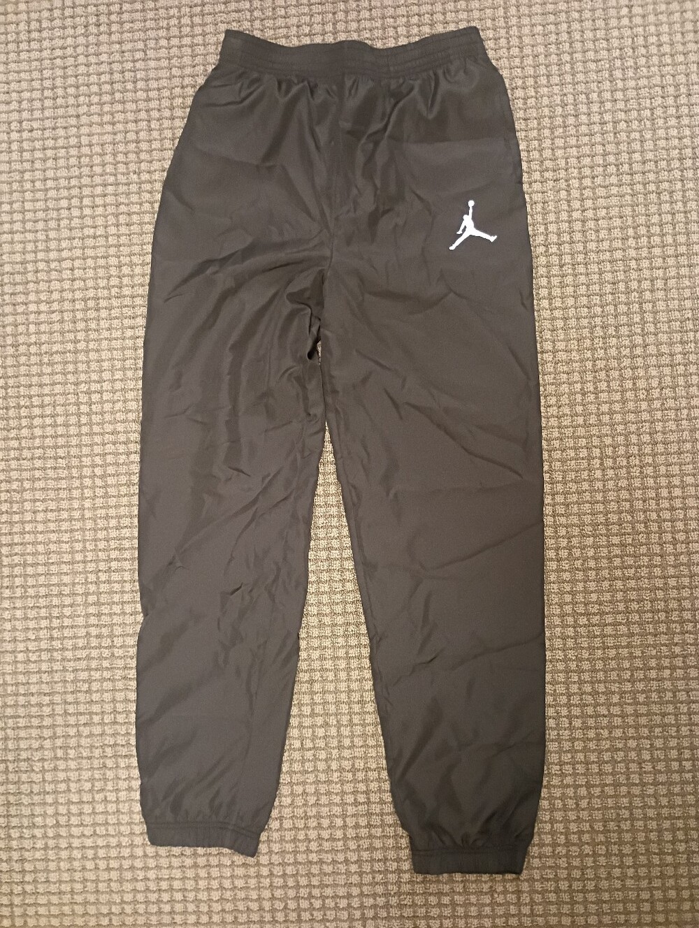 Jordan Boys Black Windbreaker Track Pants Jumpman Logo Mesh Lined Size L